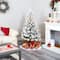 5ft. Pre-Lit Flocked West Virginia Fir Artificial Christmas Tree, Clear LED Lights